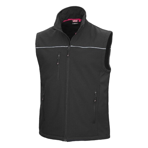 Softshellweste Schwarz Motion Tex Light