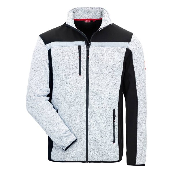 Strick-Softshelljacke Hellgrau Motion Tex Plus