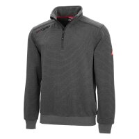 Sweatshirt Troyer grau Motion Tex Plus