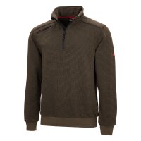 Sweatshirt Troyer braun Motion Tex Plus