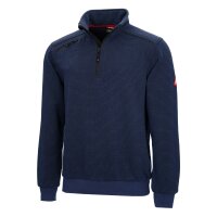 Sweatshirt Troyer marineblau Motion Tex Plus Gr. M