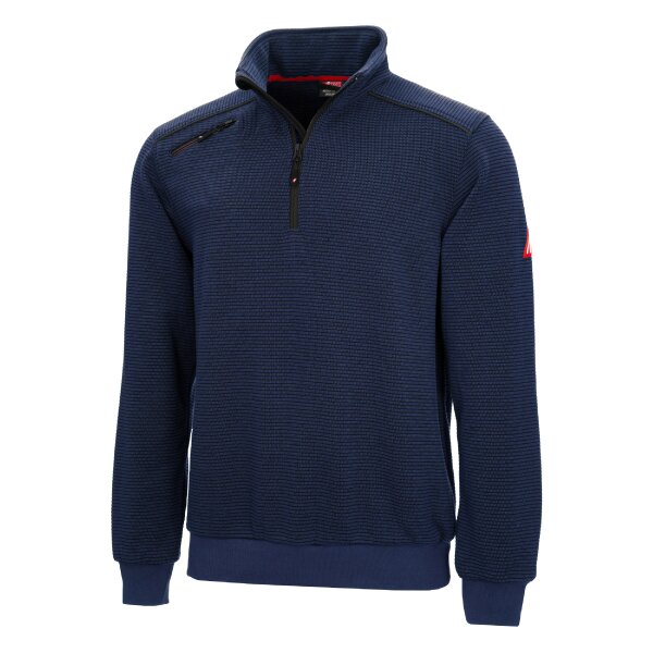 Sweatshirt Troyer marineblau Motion Tex Plus Gr. L