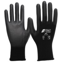 PU beschichteter Nylon Handschuh schwarz 4131X Gr. 10