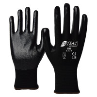 Nitril beschichteter Nylon Handschuh schwarz 4131X