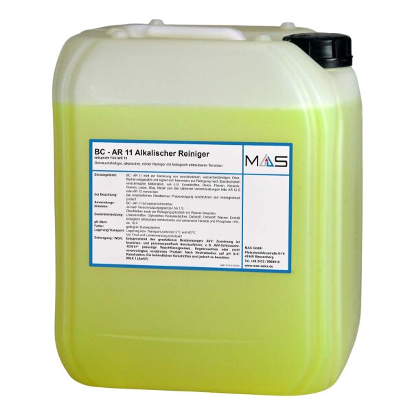 AR 11 Alkalischer Reiniger, gebrauchsfertig, 20 Liter Kanister