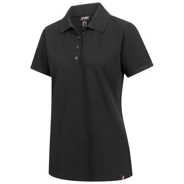 Damen Poloshirt schwarz Motion Tex Plus