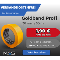 1 Karton / 72 Rollen Maler Goldband | Washi Tape Orange...