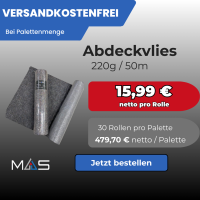 1 Palette / 30 Rollen Abdeckvlies 220 g/m²  50 m...