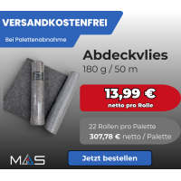 1 Palette / 22 Rollen Abdeckvlies 180 g/m²  50 m -...