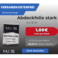 1 Karton / 50 Stück Abdeckfolie Abdeckplane HDPE...