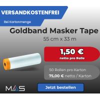1 Karton / 50 Rollen Masker Tape | Washi Tape 55cm x 33m...